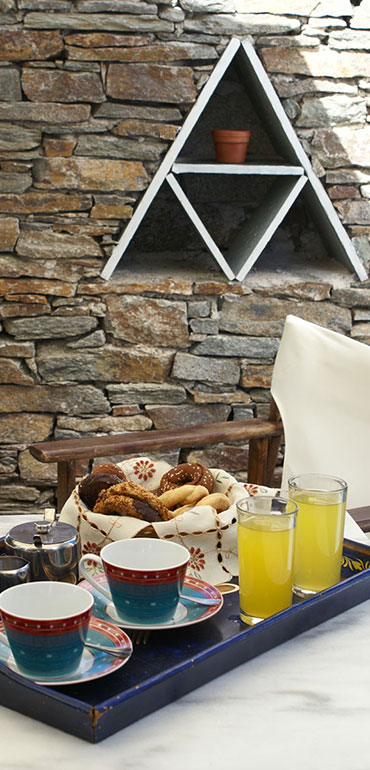 Petit déjeuner à l'hôtel Fasolou à Sifnos