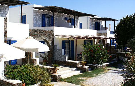 The hotel Fassolou studios in Sifnos