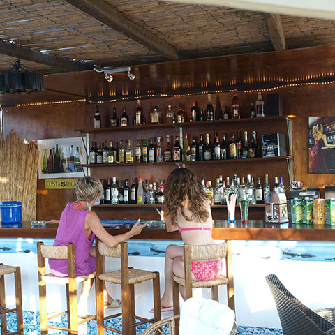 The snack bar of Fassolou hotel